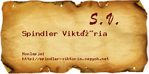 Spindler Viktória névjegykártya